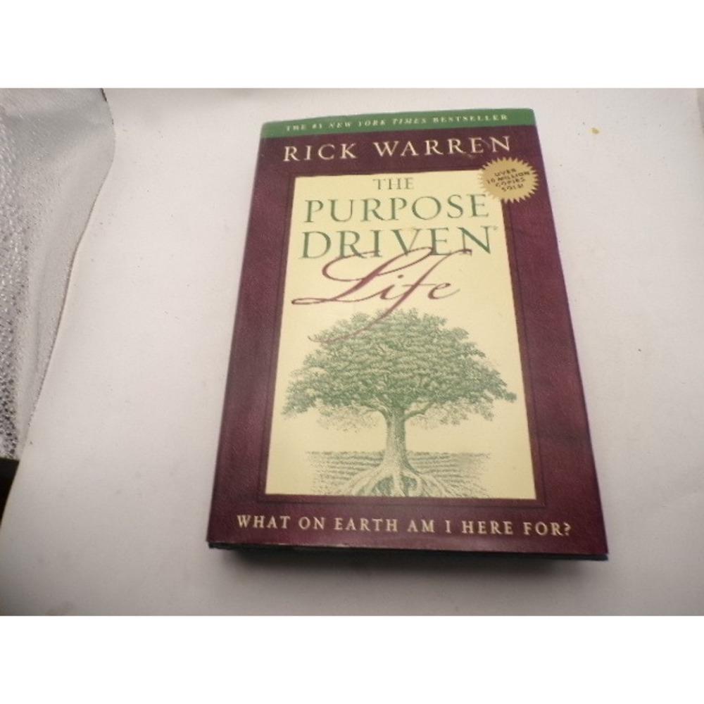 The Purpose Driven Life Rick Warren Hardcover Christian Spiritual Growth Book